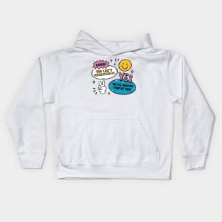 Funny we're making fun of you quote Kids Hoodie